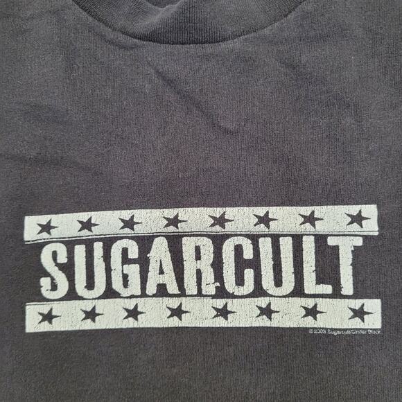 Vintage 2003 Sugarcult Rock Band Shirt Large 21x26 Black Y2K - Picture 3 of 14